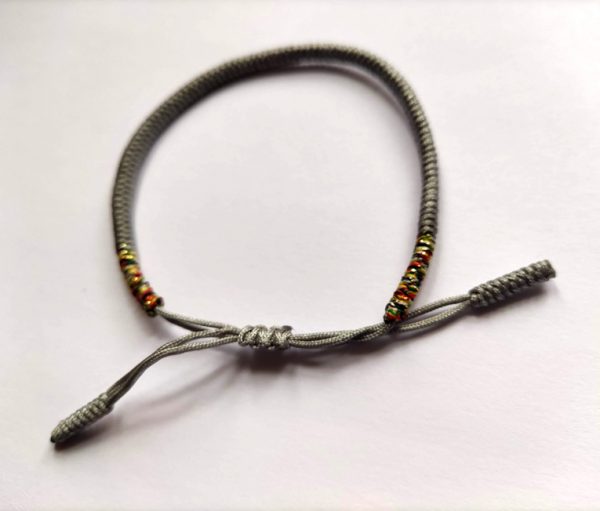 Bracelet tibétain Gris Argent